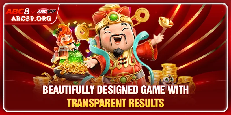 Beautifully designed game with transparent results